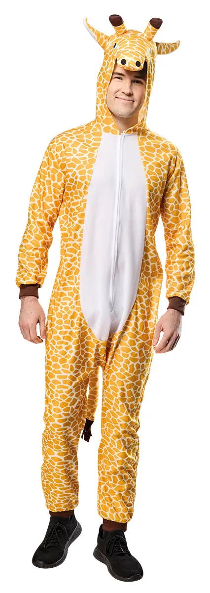 Rubies Giraffa costume adulto tuta con cappuccio MST
