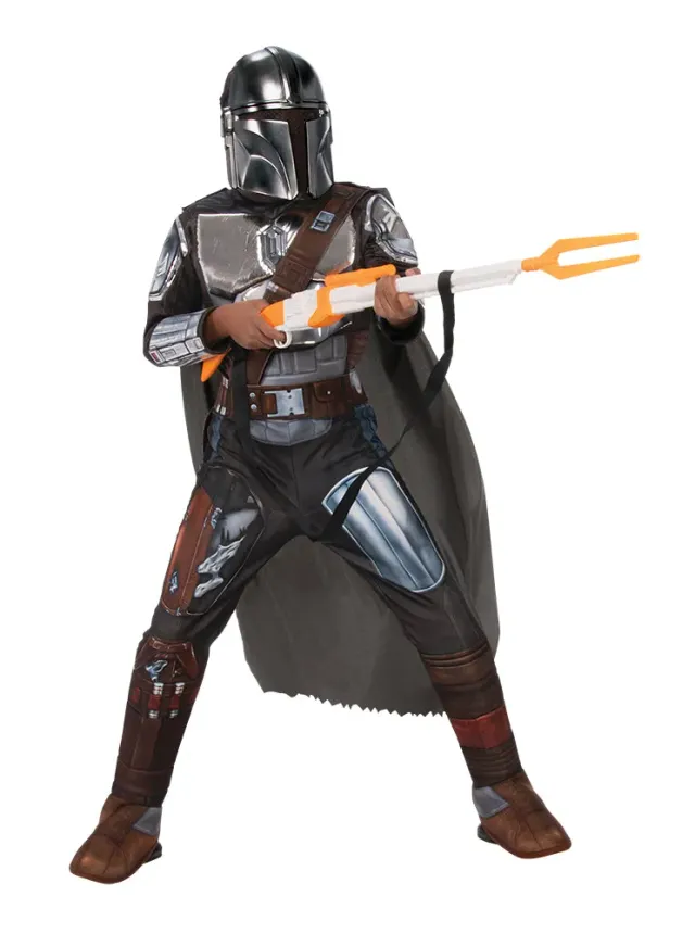 Rubies Mandalorian Silver costume bambino M premium