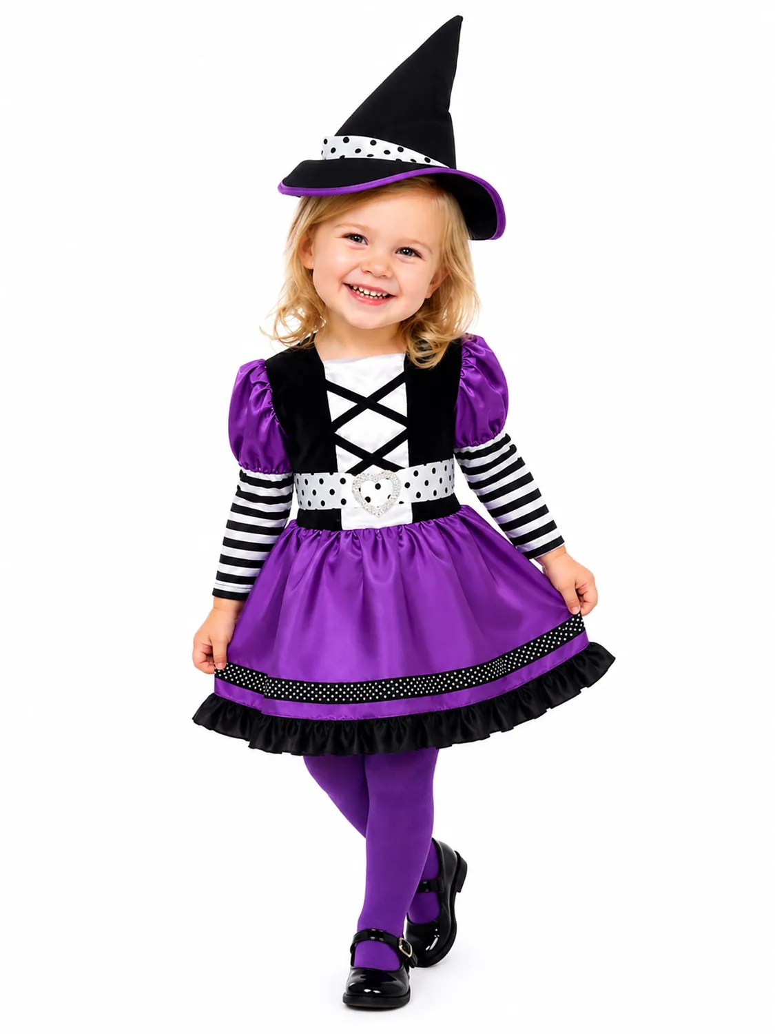 Rubies Streghetta costume bambina T viola nero