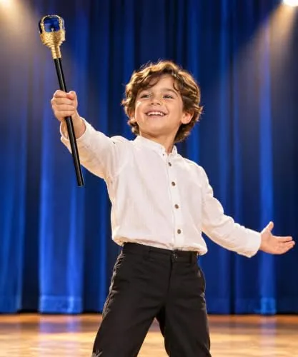 Dress Up America Scettro Reale Bambini Scettro Rosso plastica