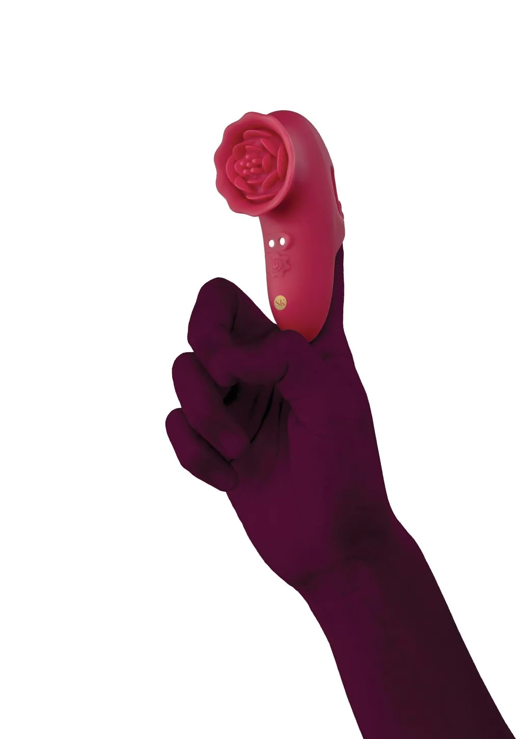 Secret Kisses Rosegasm Petal vibratore dito rosso