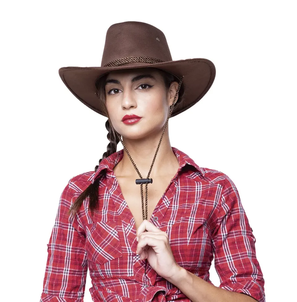 Rubies cappello cowboy marrone adulto sceriffo