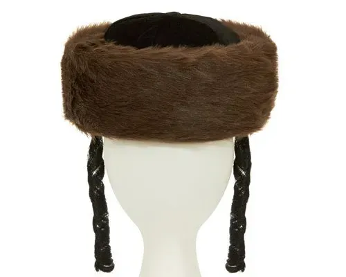 Dress Up America Shtreimel Cappello Pelliccia Taglia Unica