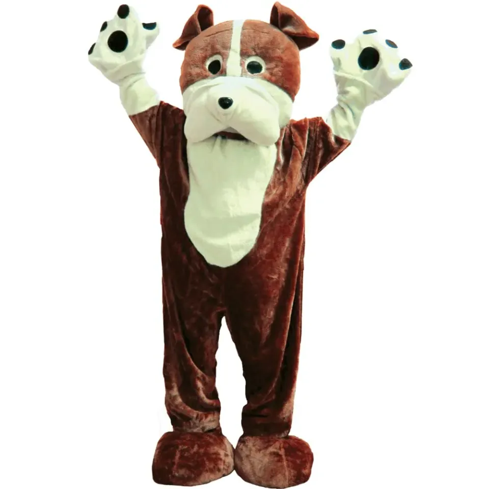 Dress Up America Costume Mascotte Bulldog Peluche Unica