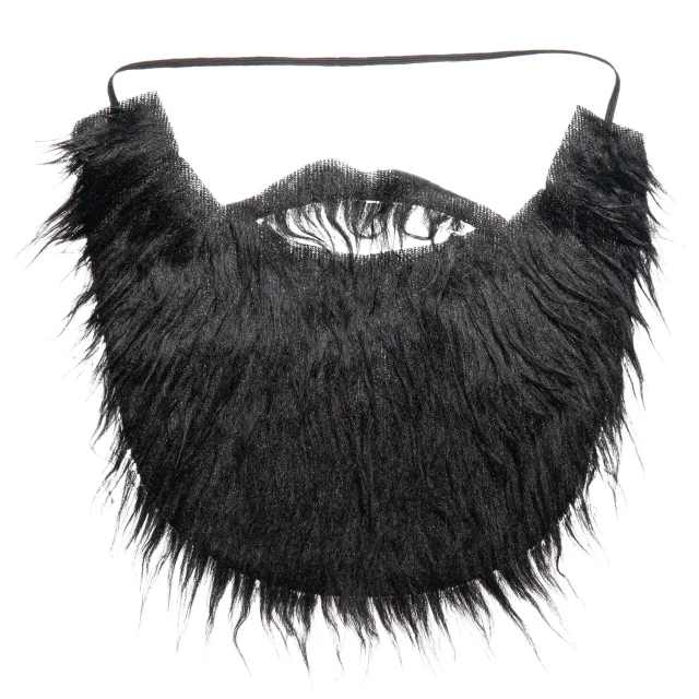 Dress Up America Barba e Baffi Finti Neri 18 cm Sintetici