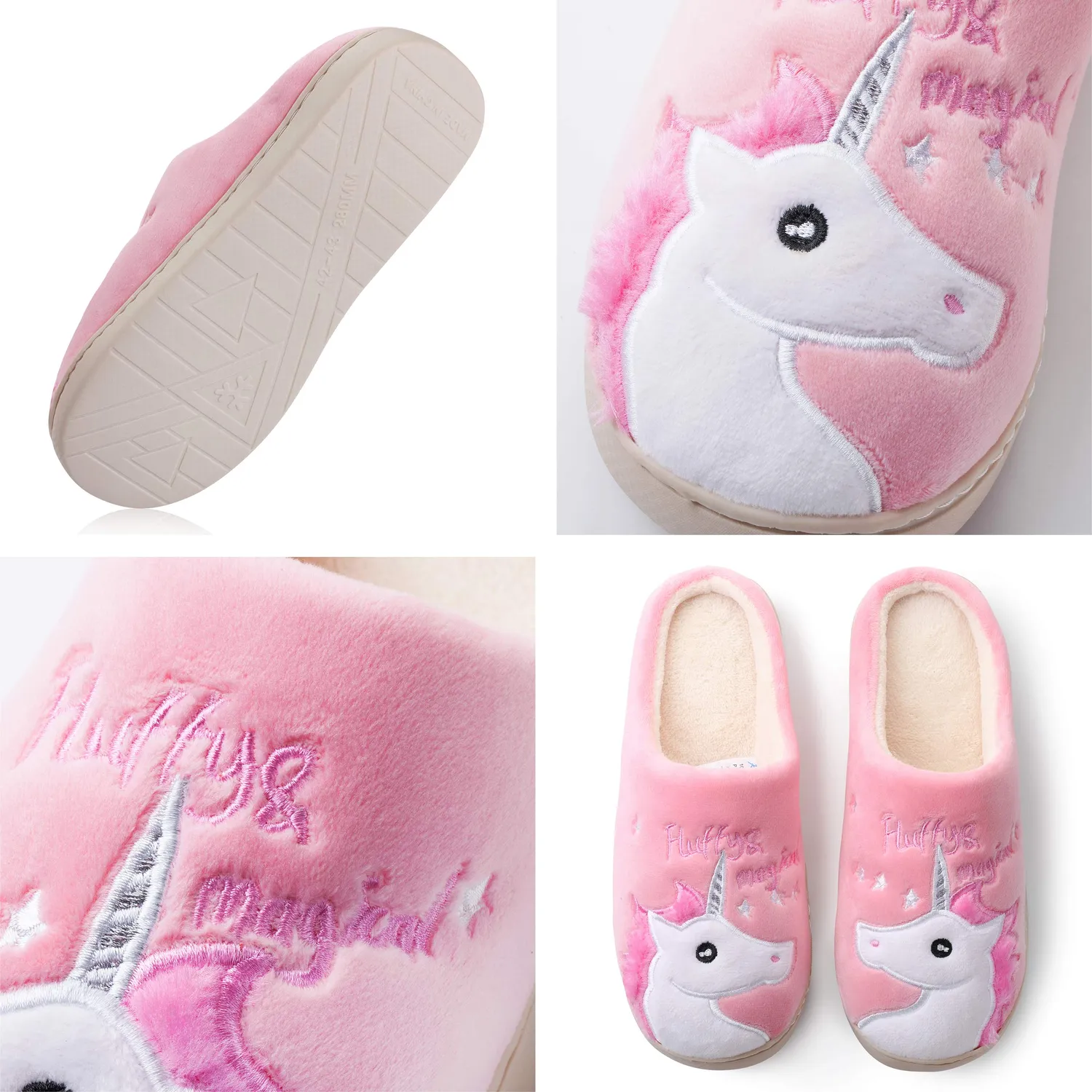 Katara Unicorno Rosa Magia pantofole 39/40 peluche