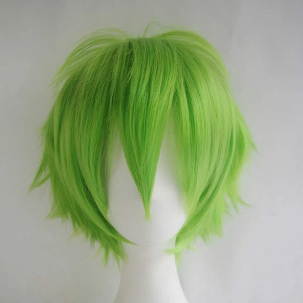 Gairyan Parrucca Rossa Corta Cosplay Sintetica con Frangia Unisex