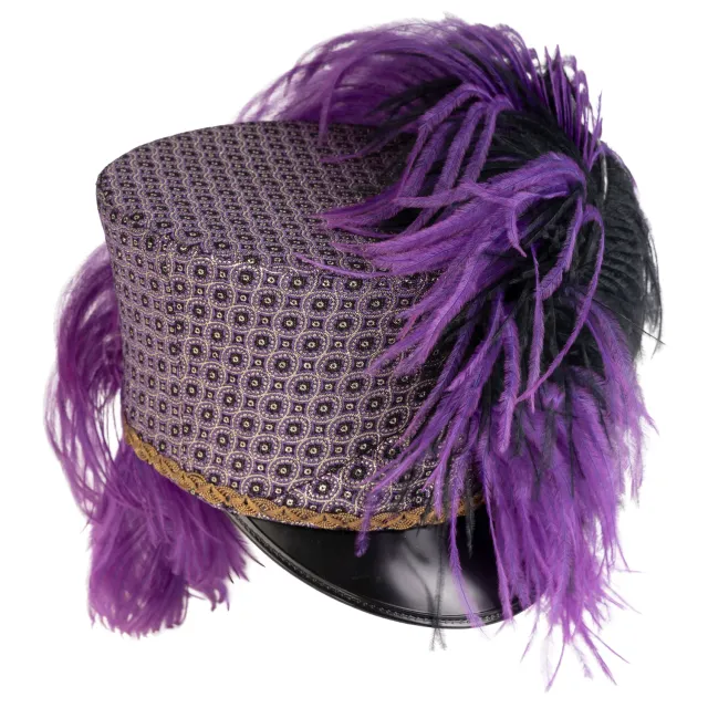 Altenburg shako guardia con piuma e broccato