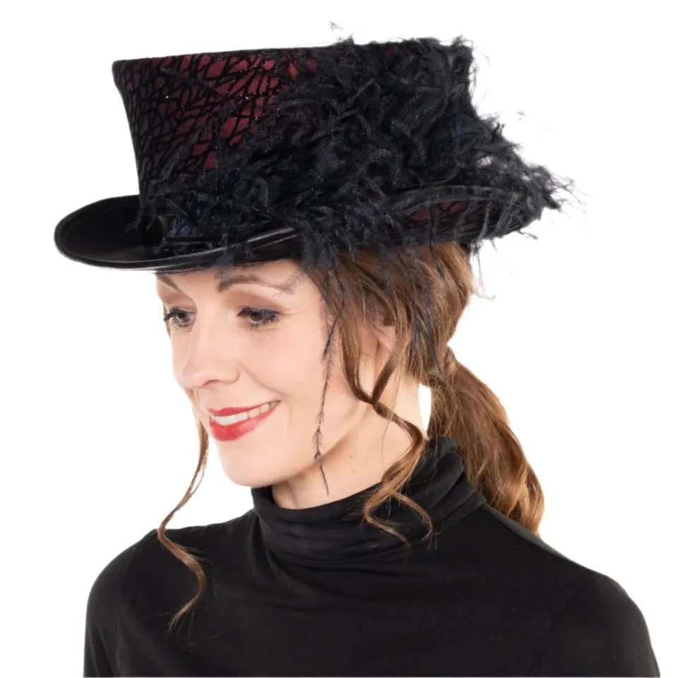 Altenburg cilindro equitazione donna taffetà bordeaux 59