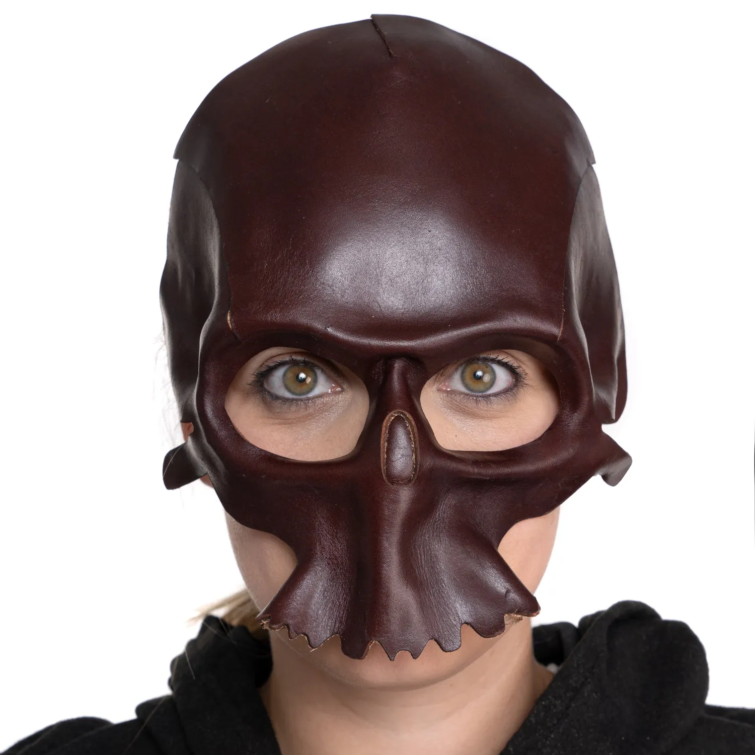 Altenburg Phantom maschera veneziana pelle rossa 20 cm