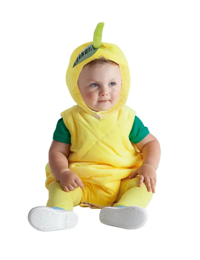 Rubies Baby Fruits Limone costume bambino taglia T tutina 3 pezzi morbido