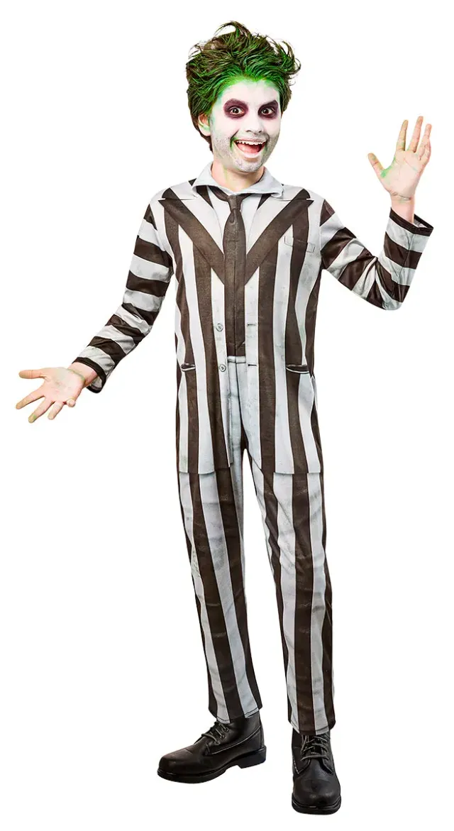 Rubies Beetlejuice costume bambino righe bianco nero