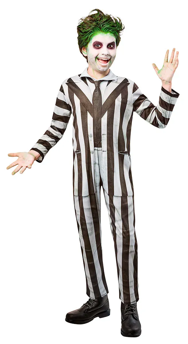 Rubies Beetlejuice costume bambino righe bianco nero