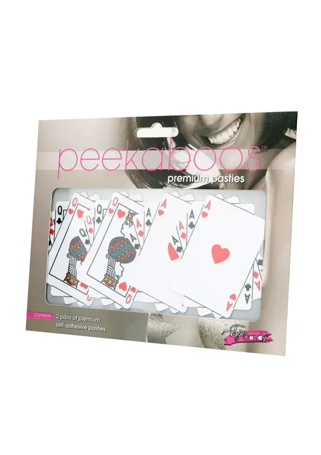 Peekaboos Four-of-a-Kind pasties carte da gioco
