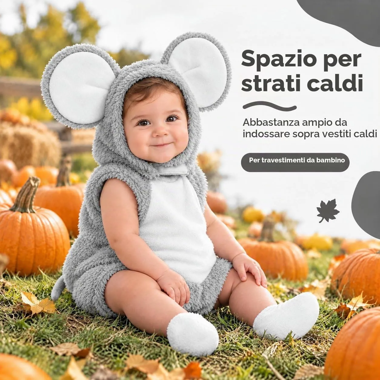 Dress Up America Costume Topo Neonato 6-12 Mesi Pelliccia Morbida