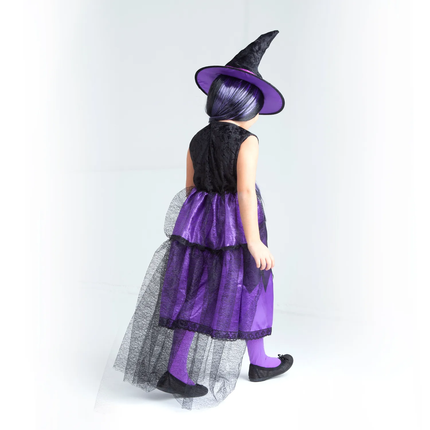Rubies Strega Chic Viola Costume Bambina S M L
