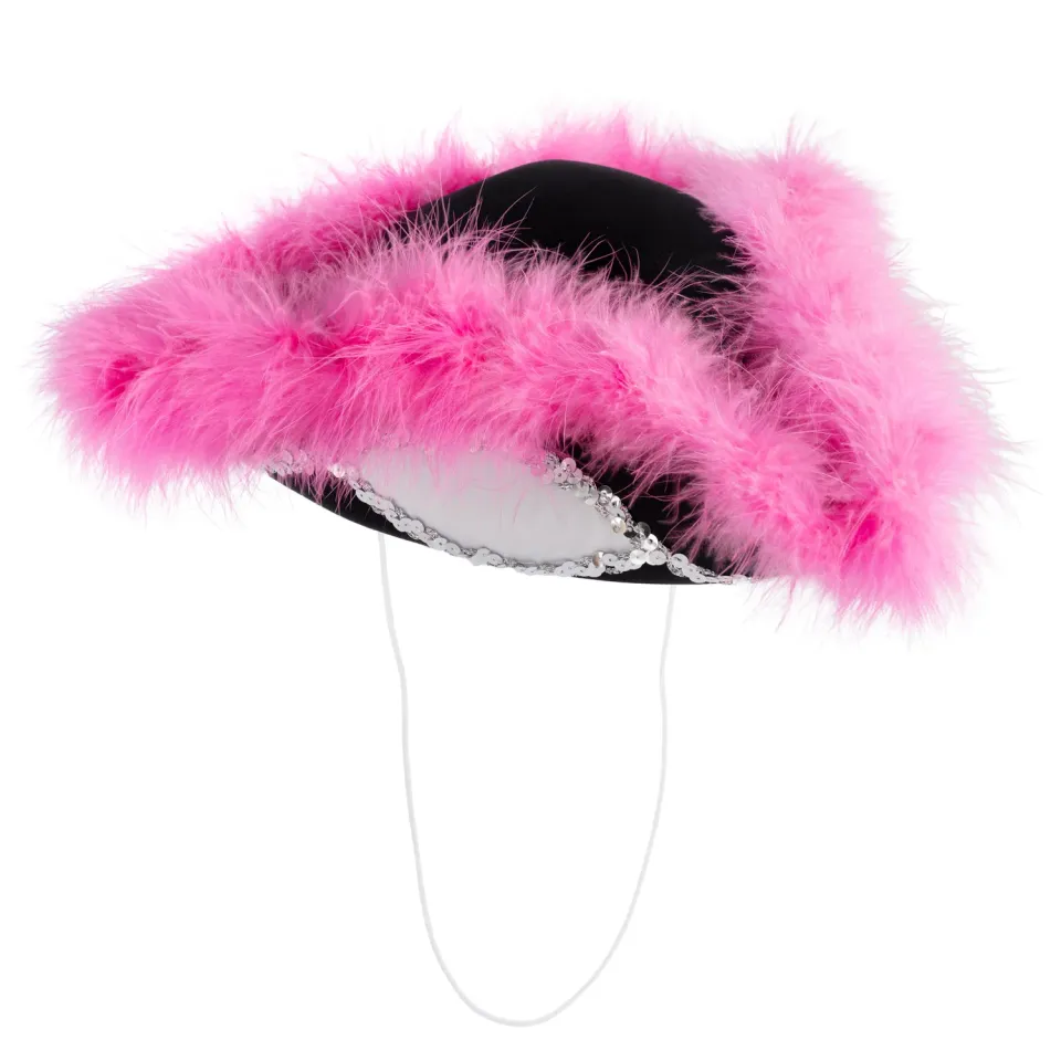 Altenburg Guard tricorno raso nero-bianco marabù rosa