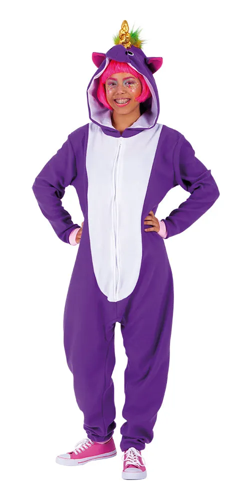 Rubies Unicorno Viola costume adulto con cappuccio MST