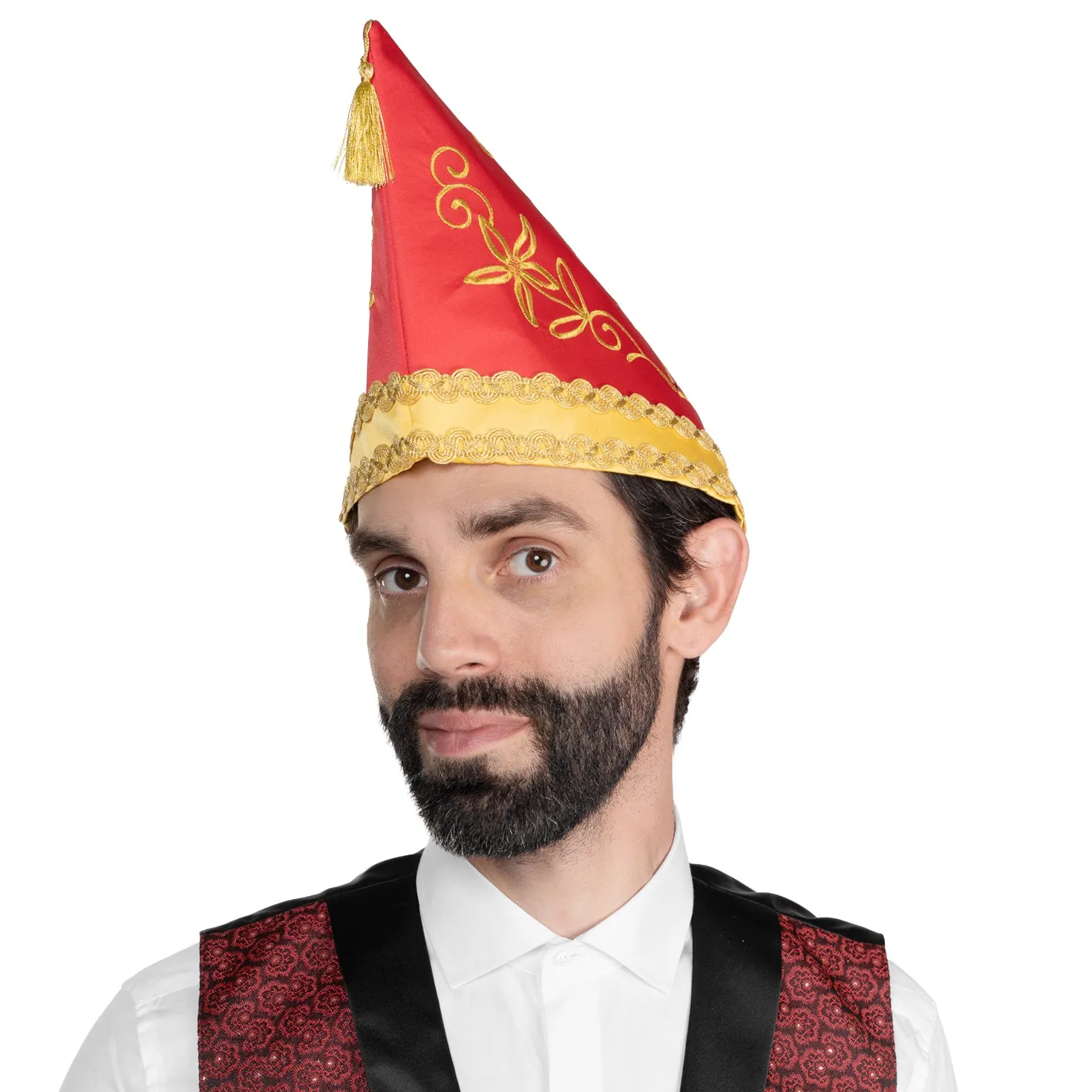 Altenburg Barca Rossa berretto carnevale ricamo oro