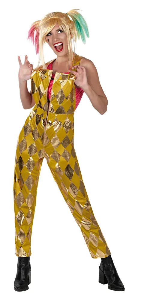 Rubies Birds of Prey Harley Quinn Costume Oro Adulto