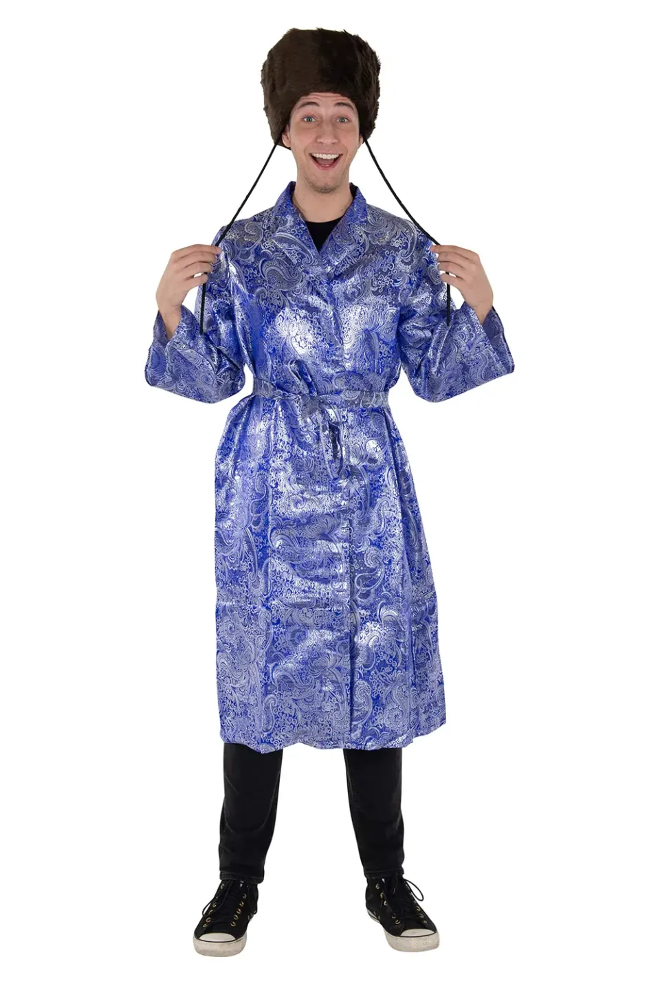 Dress Up America Cappotto Blu Rabbino Adulto Bekishe