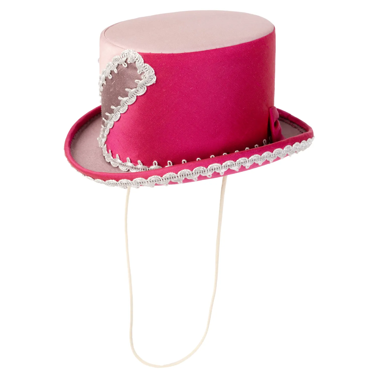 Altenburg Mini cilindro rosa dupioni seta con elastico
