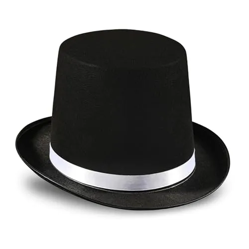Dress Up America Cappello Cilindro Nero Mago Festa Taglia Unica
