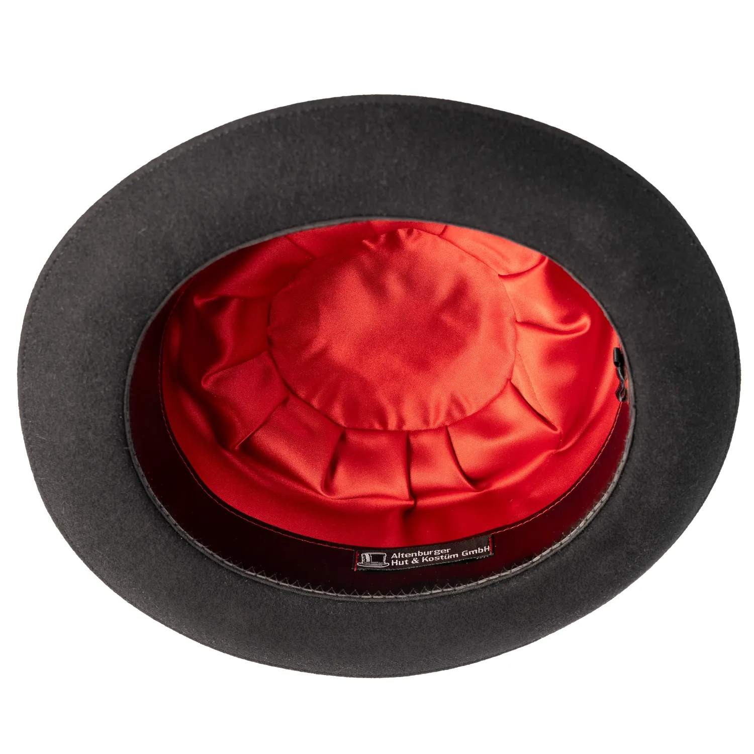 Altenburg Walter pork pie nero feltro fodera seta misura 58