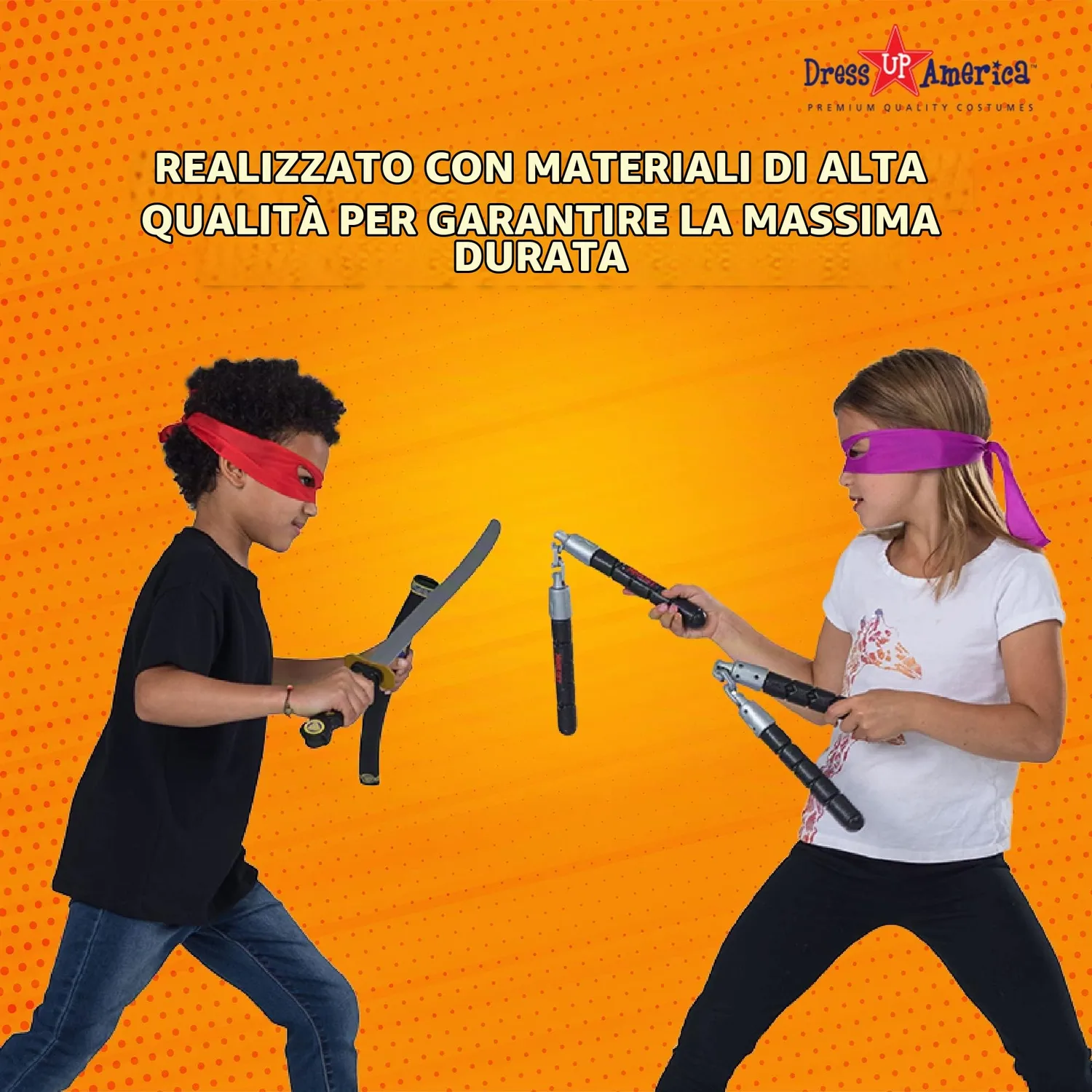 Dress Up America Ninja set armi costume bimbi 22 pezzi