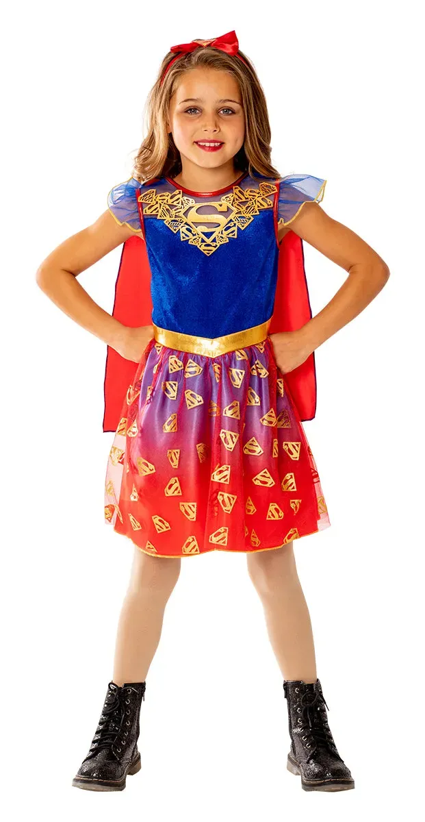 Rubies Supergirl Deluxe costume bambina taglia S licenza ufficiale