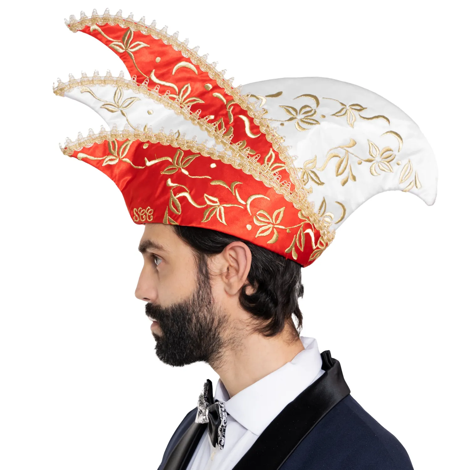 Altenburg Berretto Comitato cappello rosso bianco ricamato