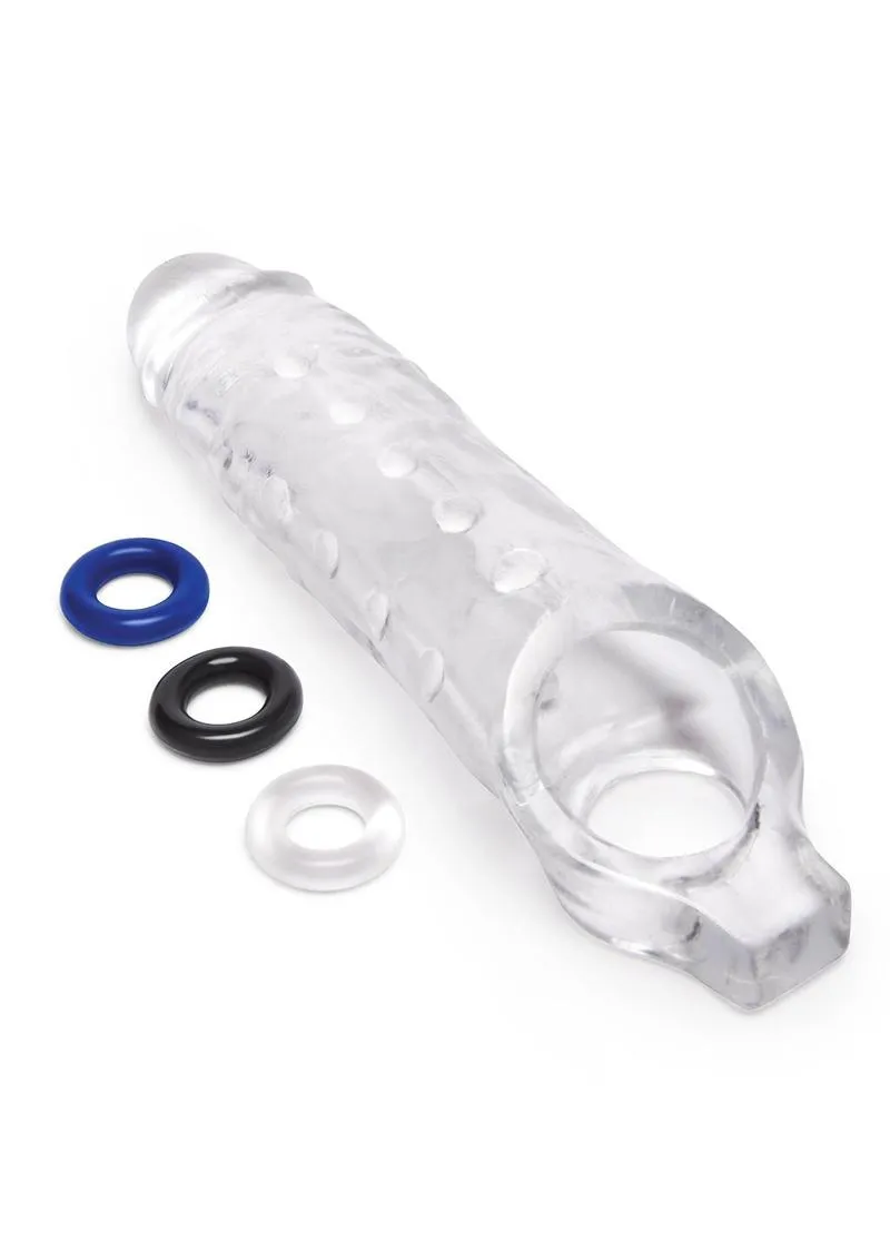 Size Up Stretch Extender guaina trasparente 2,5 cm con anelli
