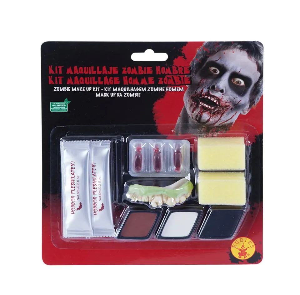 Rubies Zombie kit trucco uomo taglia unica Halloween