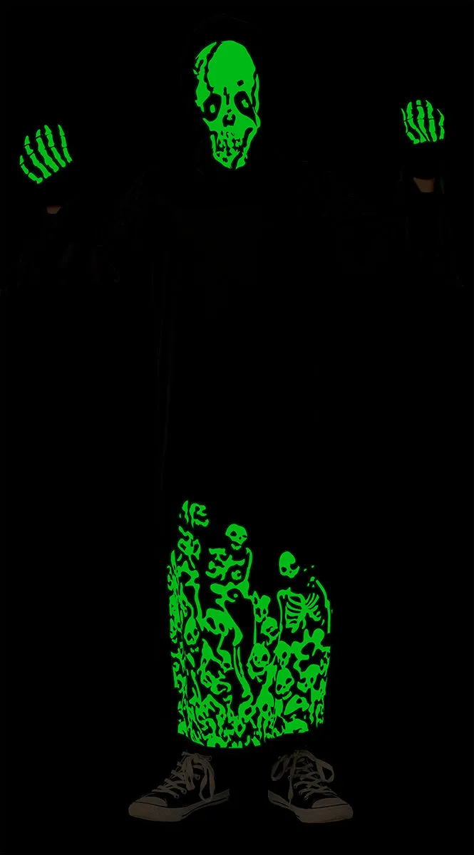 Rubies Skull Sinistro Glow In Dark costume bambino M fosforescente
