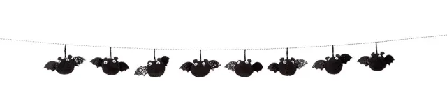 Rubies Pipistrello ghirlanda Halloween OS nera