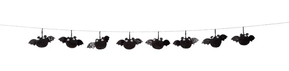 Rubies Pipistrello ghirlanda Halloween OS nera