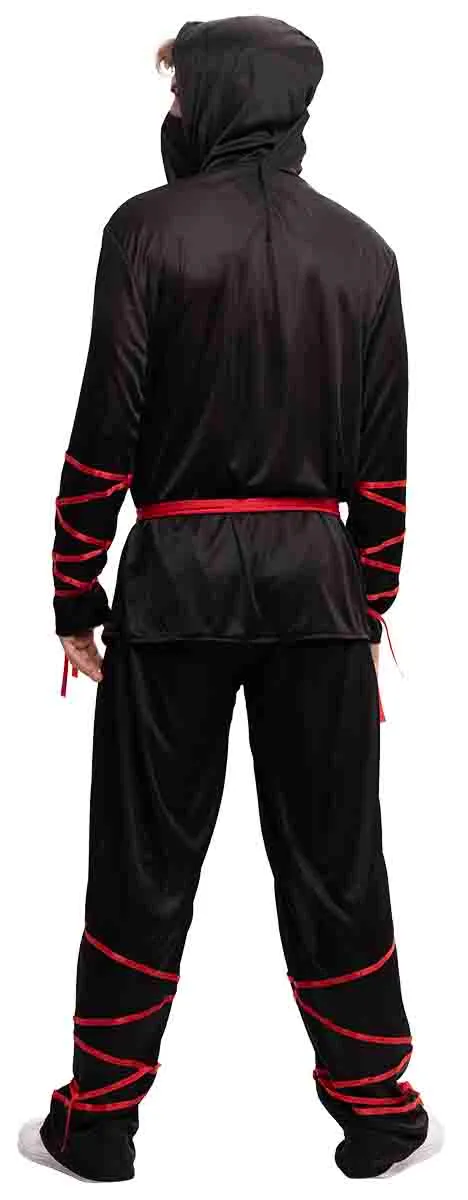 Rubies Costume Ninja Adulto MST nero classico