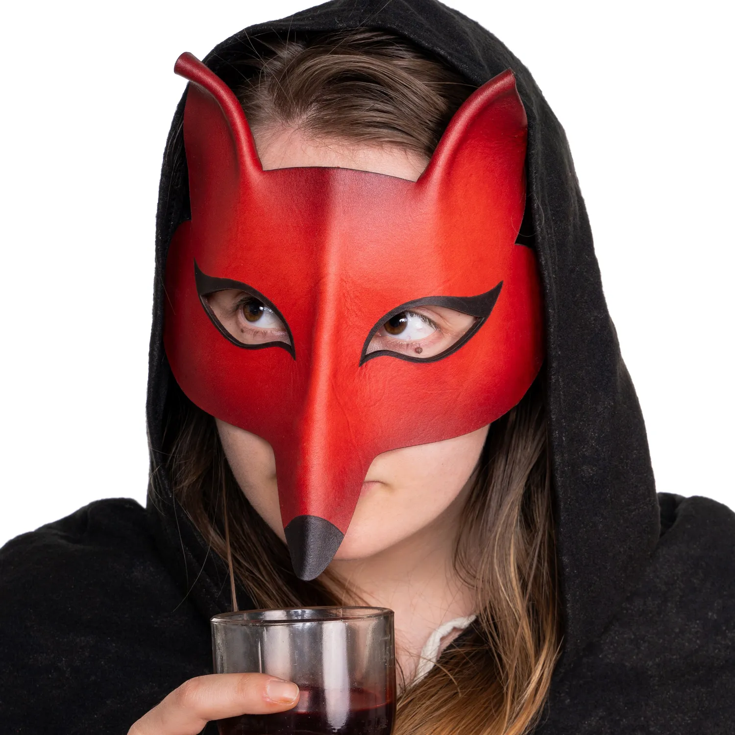 Altenburg Volpe Femmina maschera veneziana cuoio accessorio