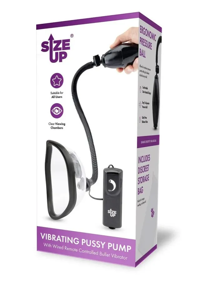 Pleasure Wigs Size Up pompa intima vibrante con telecomando