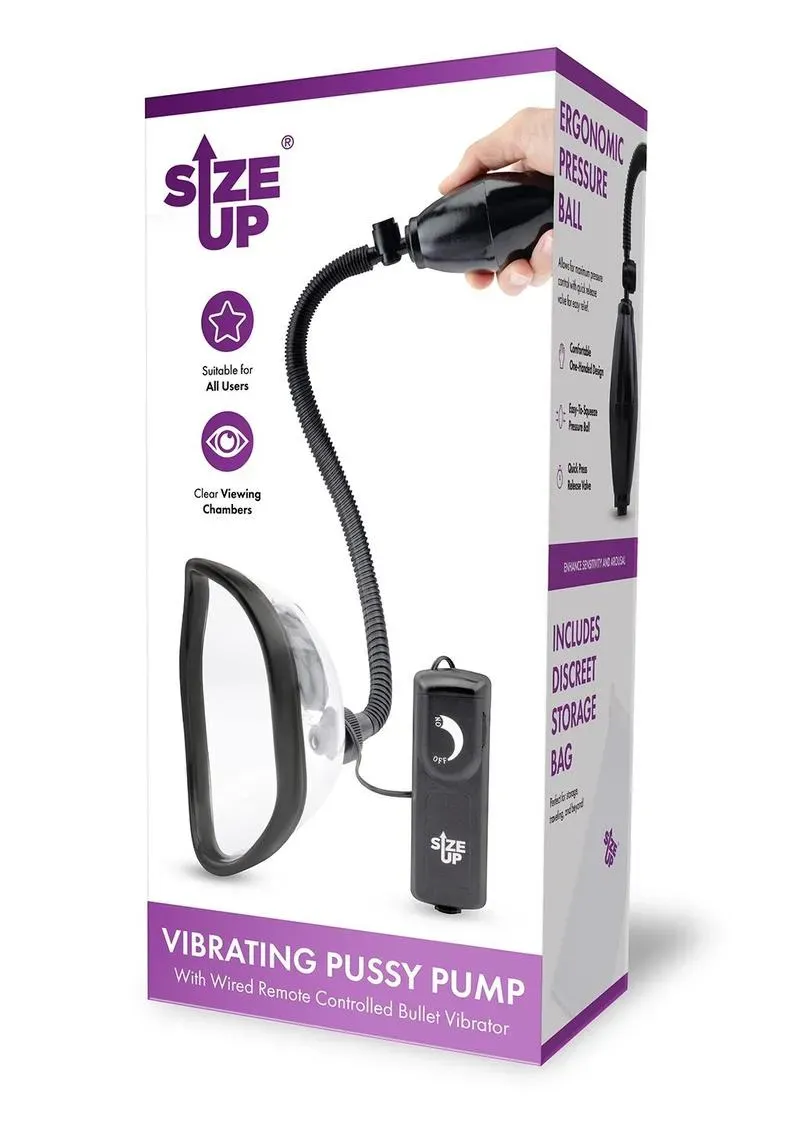 Pleasure Wigs Size Up pompa intima vibrante con telecomando