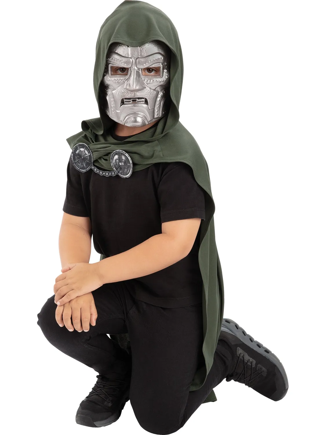 Rubies Dr Doom costume bambino mantello e maschera Marvel