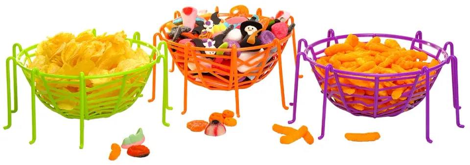 Rubies Ragno cesto porta dolci Halloween OS multicolore