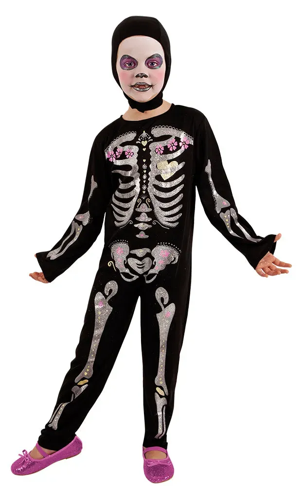 Rubies Scheletro Purpurinita costume bambina Halloween S M L