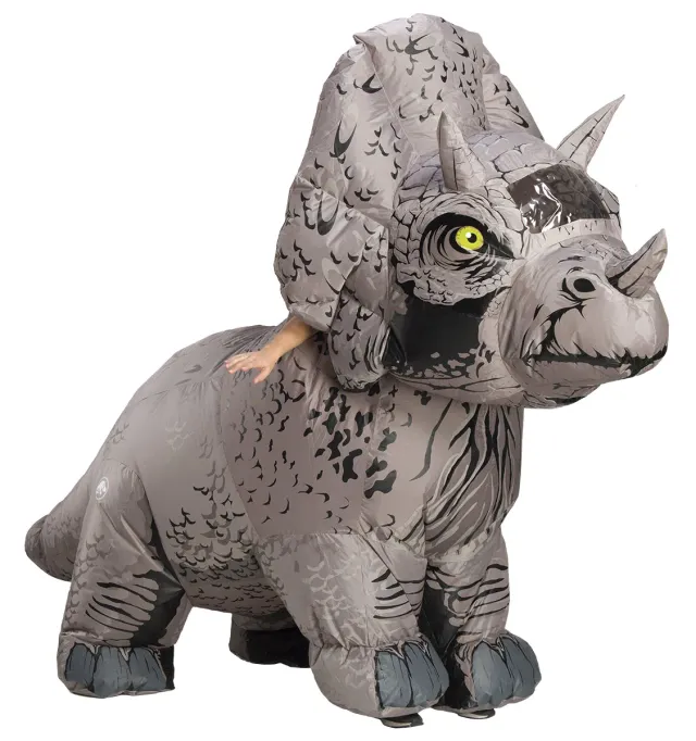 Rubies Triceratops costume gonfiabile adulto taglia unica