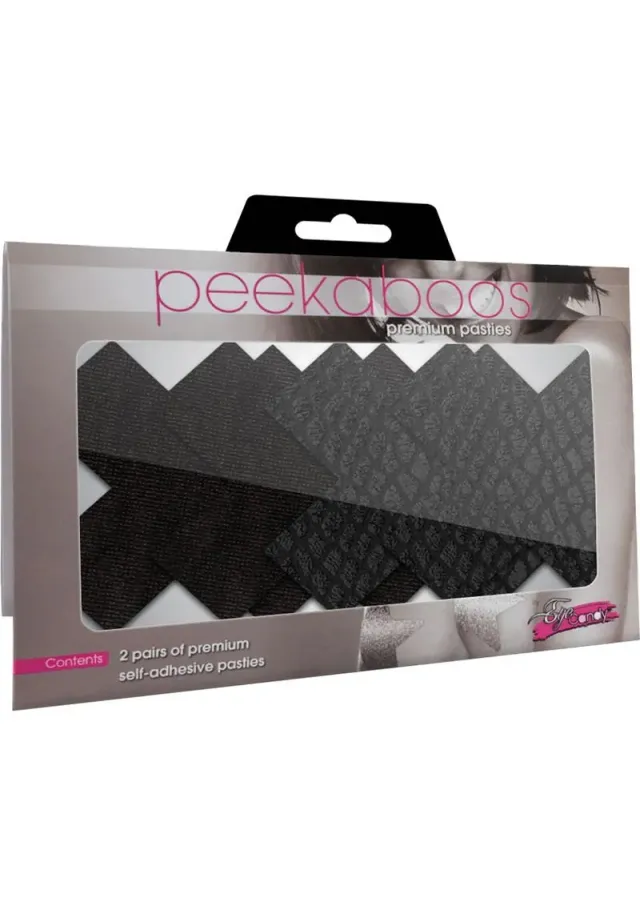 Peekaboos Classic Copricapezzoli X Neri Adesivi