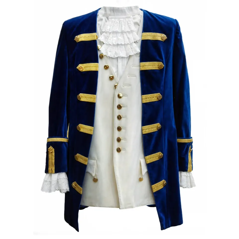 Altenburg Justaucorps velluto blu reale storico