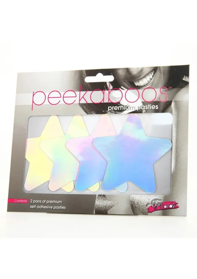 Peekaboos Iridescent Stars pasties copricapezzoli stelle