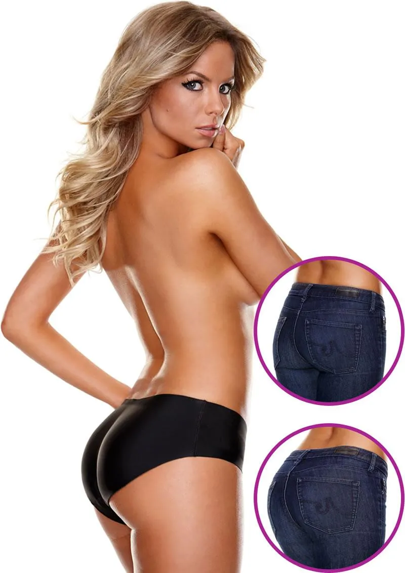 Pleasure Wigs Hollywood Curves Booty Booster slip push up leopard M modellante