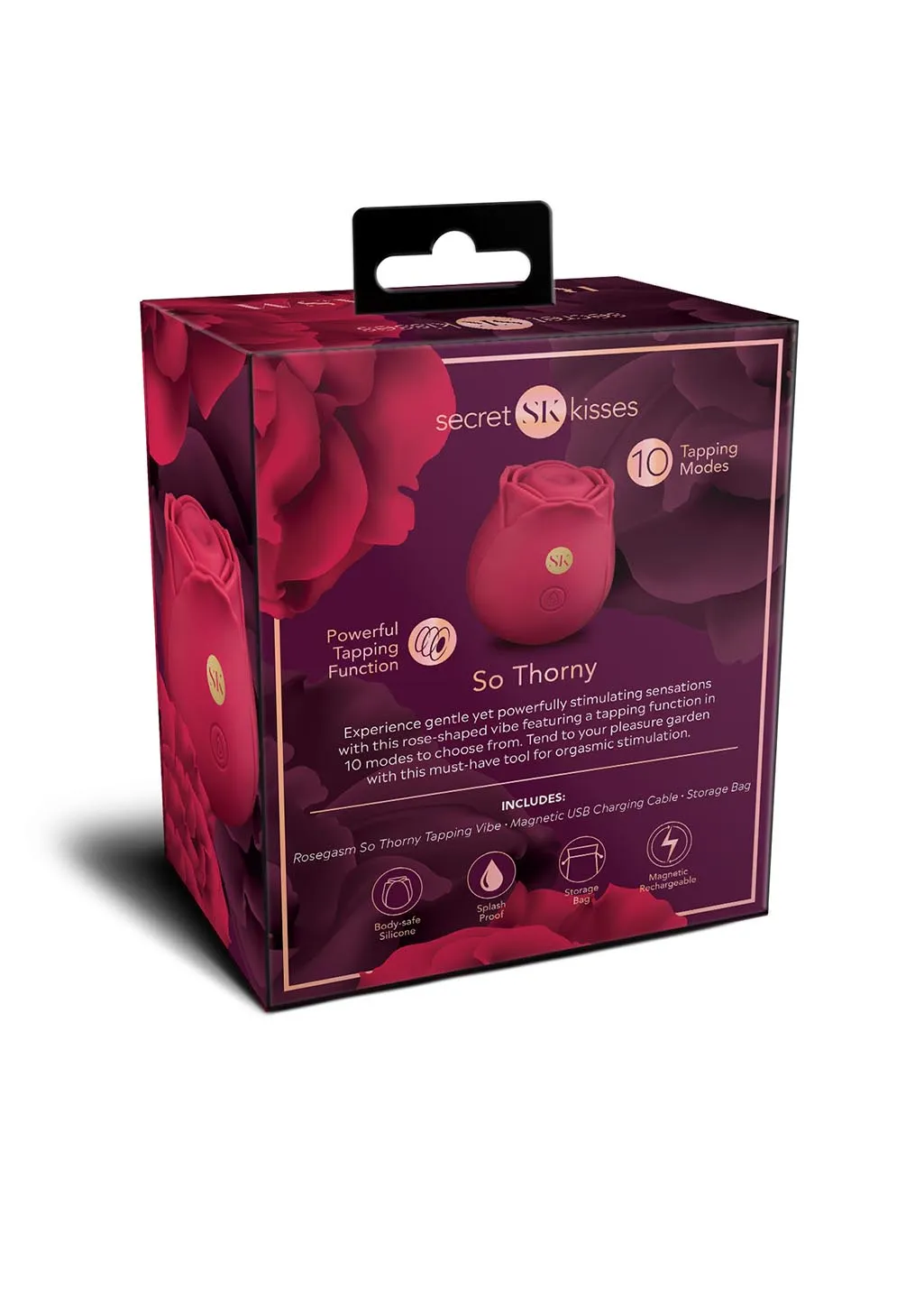Pleasure Wigs Secret Kisses Rosegasm So Thorny vibratore rosa