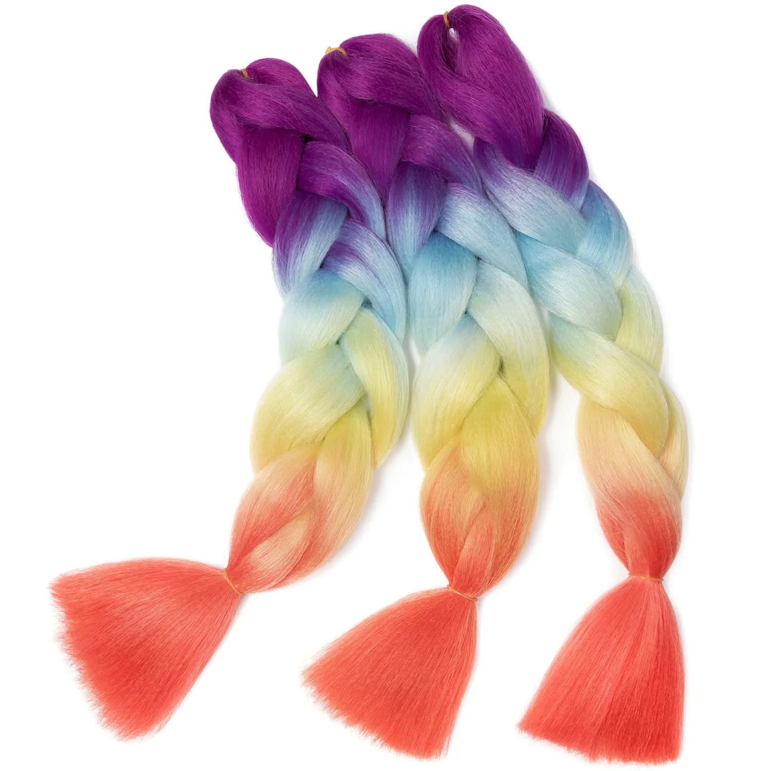 Gairyan Jumbo Braids 24 extension treccine ombre multicolor